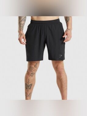 GUC Gymshark Men’s Black APEX Functional 9” Training Shorts HIIT - Size Medium